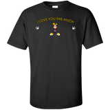 T-Shirts Black / XLT I Love You This Much Tall T-Shirt