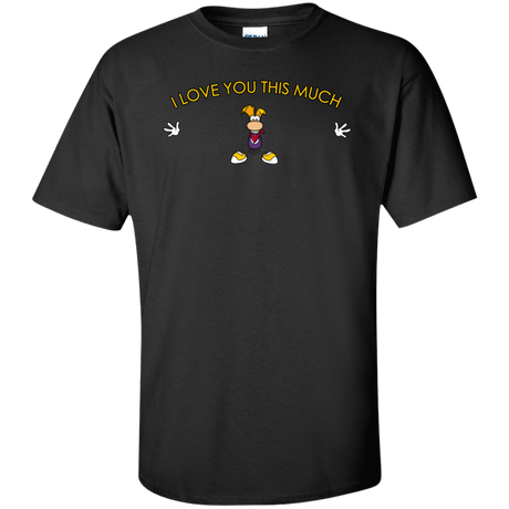 T-Shirts Black / XLT I Love You This Much Tall T-Shirt