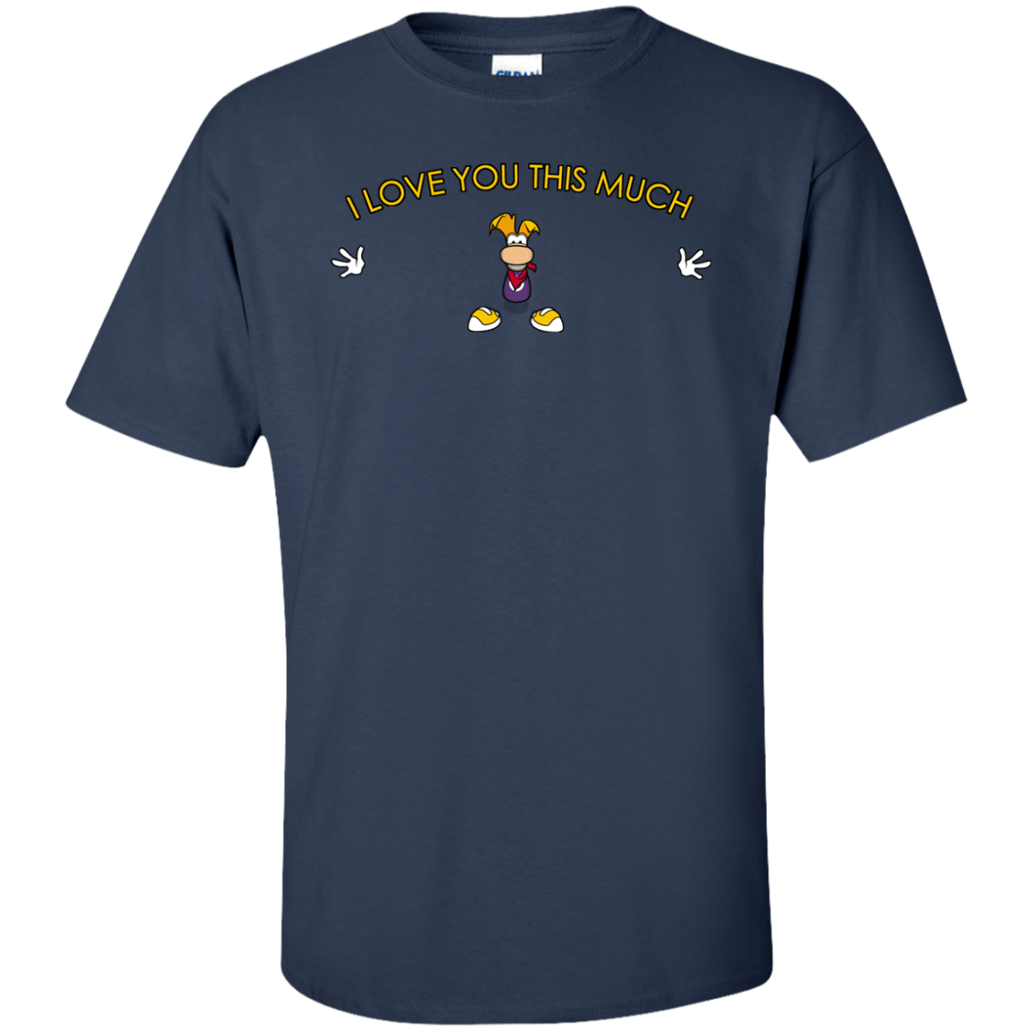 T-Shirts Navy / XLT I Love You This Much Tall T-Shirt