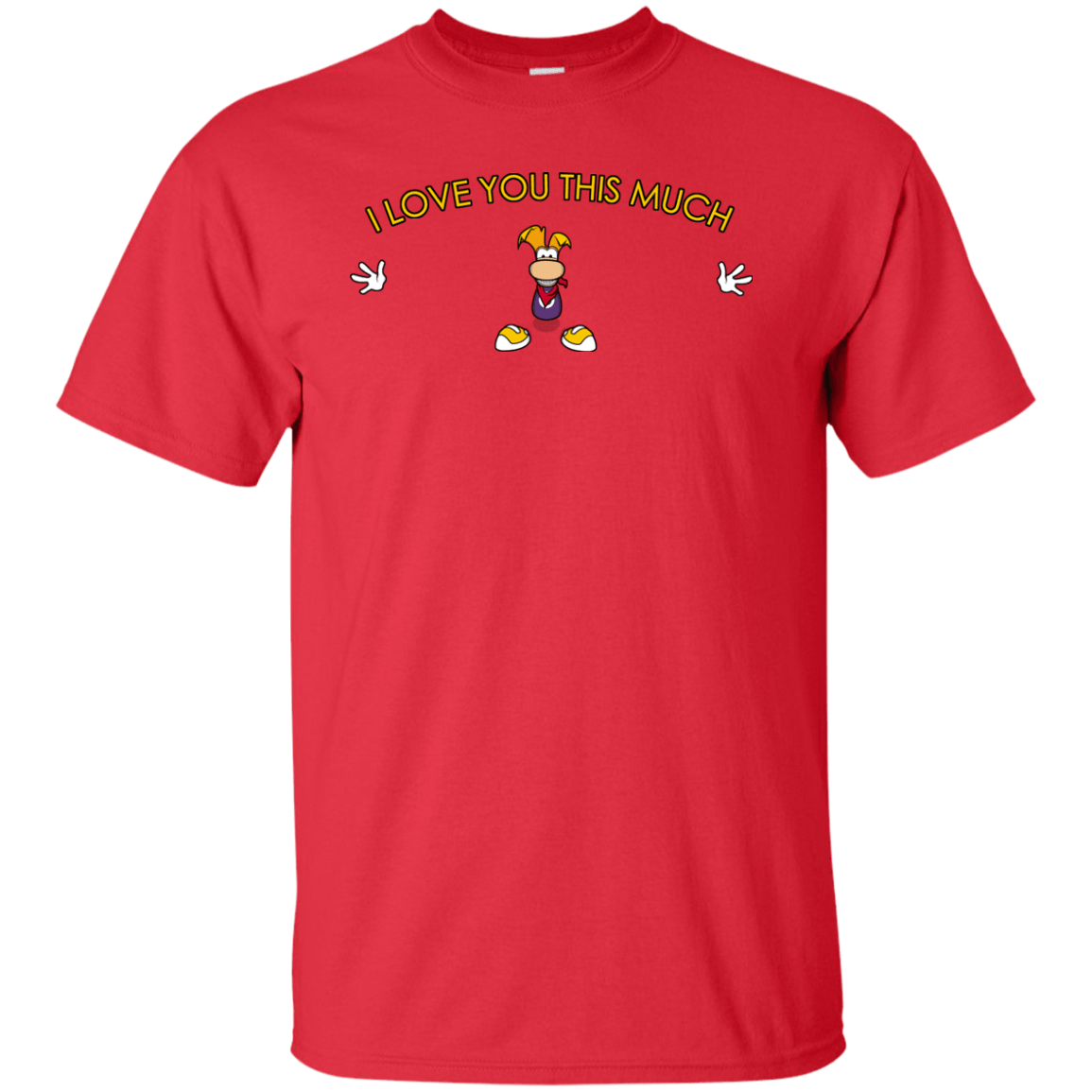 T-Shirts Red / XLT I Love You This Much Tall T-Shirt