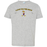 T-Shirts Heather Grey / 2T I Love You This Much Toddler Premium T-Shirt