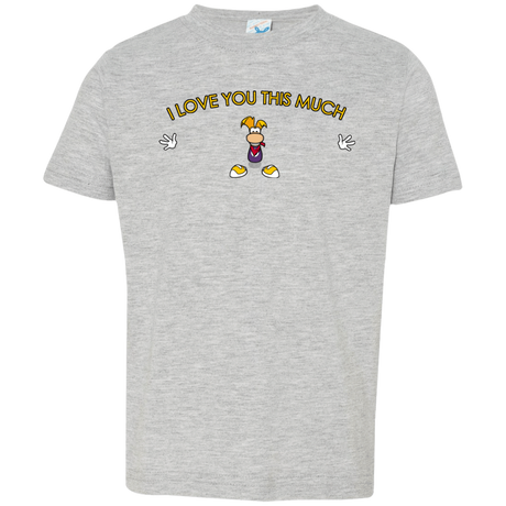 T-Shirts Heather Grey / 2T I Love You This Much Toddler Premium T-Shirt