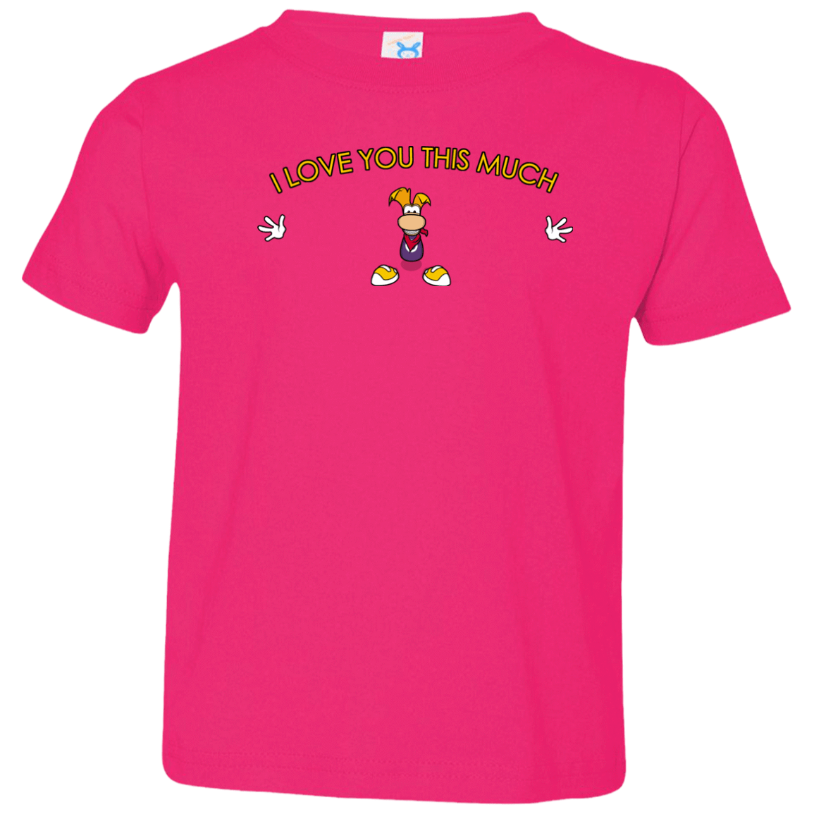 T-Shirts Hot Pink / 2T I Love You This Much Toddler Premium T-Shirt