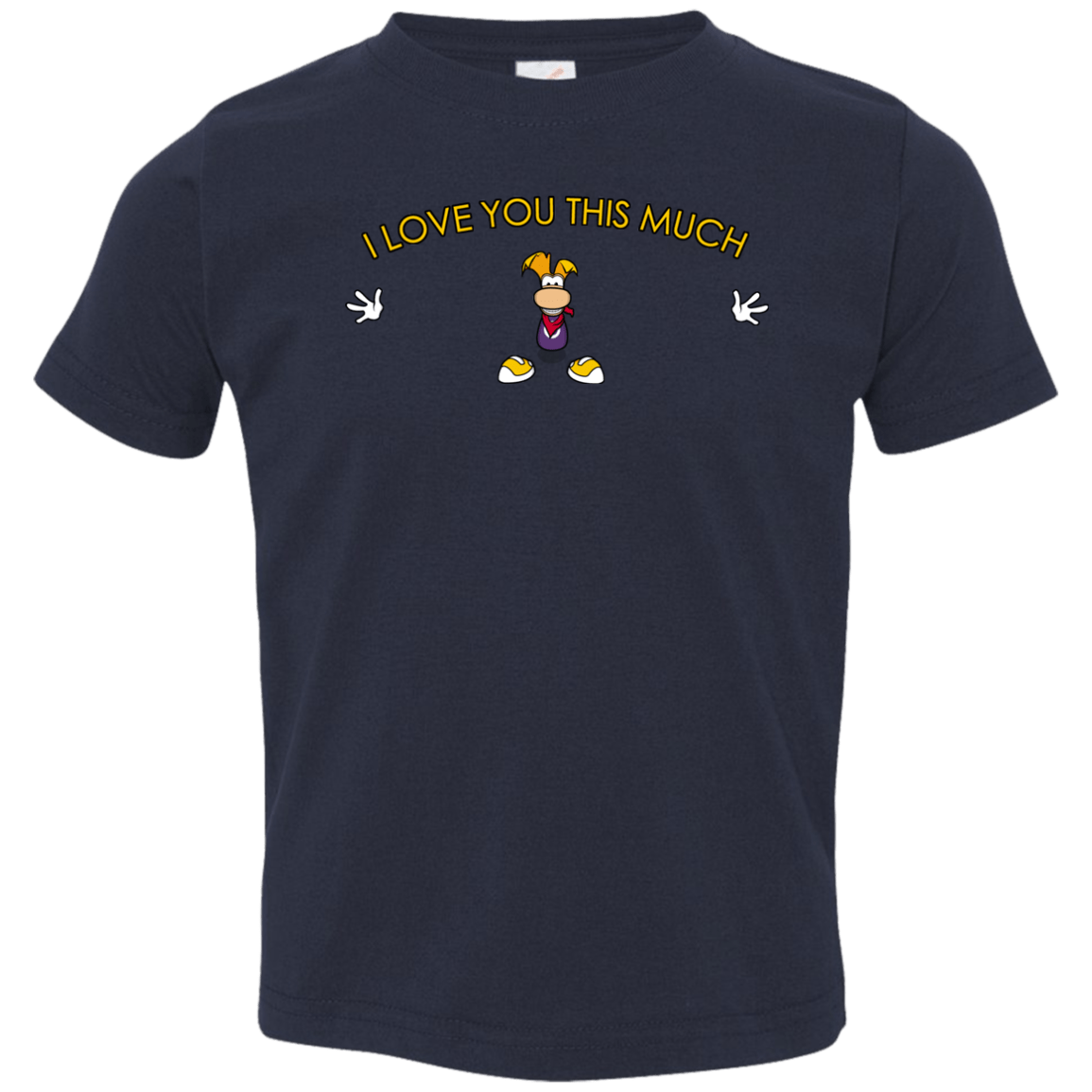 T-Shirts Navy / 2T I Love You This Much Toddler Premium T-Shirt