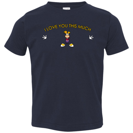 T-Shirts Navy / 2T I Love You This Much Toddler Premium T-Shirt