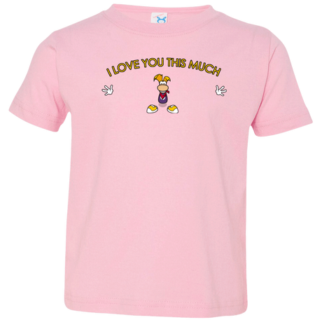 T-Shirts Pink / 2T I Love You This Much Toddler Premium T-Shirt