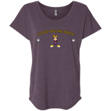 T-Shirts Vintage Purple / X-Small I Love You This Much Triblend Dolman Sleeve