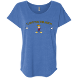 T-Shirts Vintage Royal / X-Small I Love You This Much Triblend Dolman Sleeve