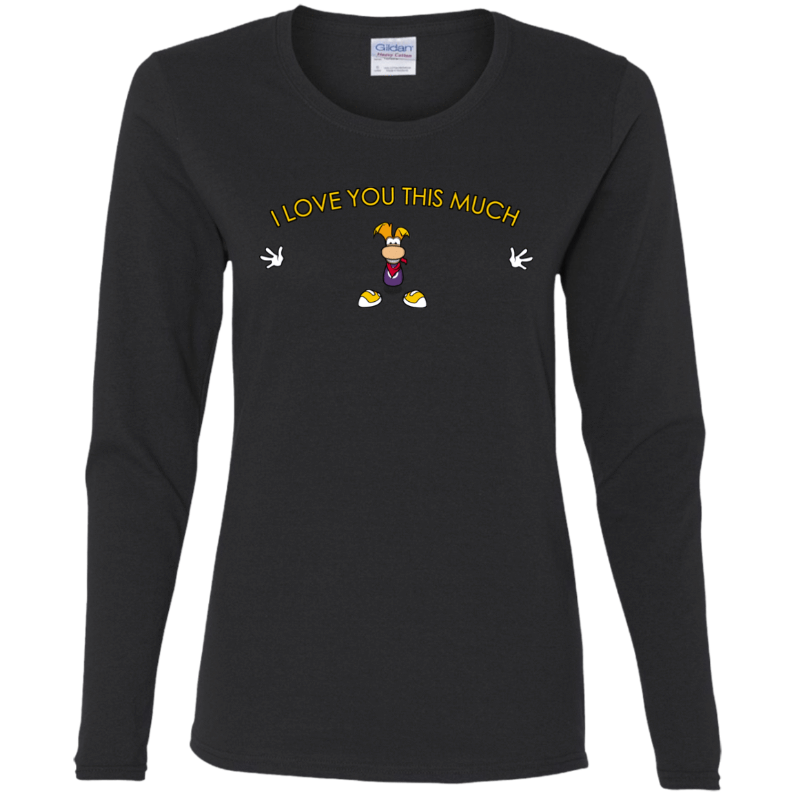 T-Shirts Black / S I Love You This Much Women's Long Sleeve T-Shirt