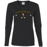 T-Shirts Black / S I Love You This Much Women's Long Sleeve T-Shirt