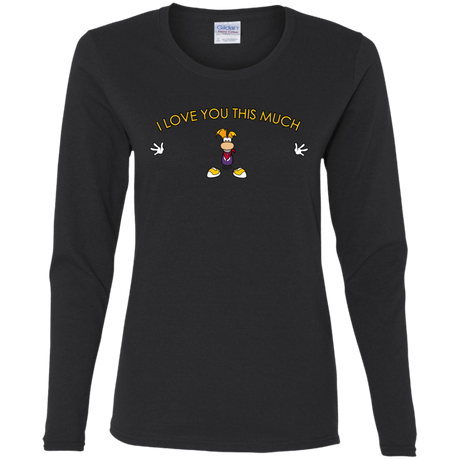 T-Shirts Black / S I Love You This Much Women's Long Sleeve T-Shirt