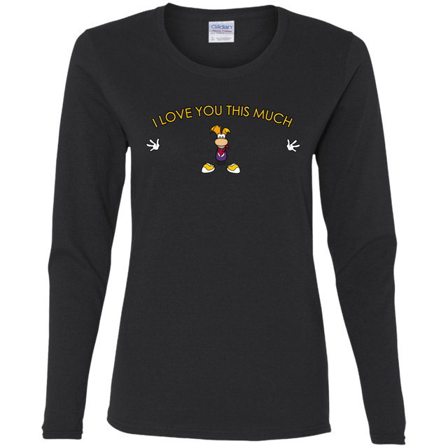 T-Shirts Black / S I Love You This Much Women's Long Sleeve T-Shirt