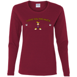 T-Shirts Cardinal / S I Love You This Much Women's Long Sleeve T-Shirt