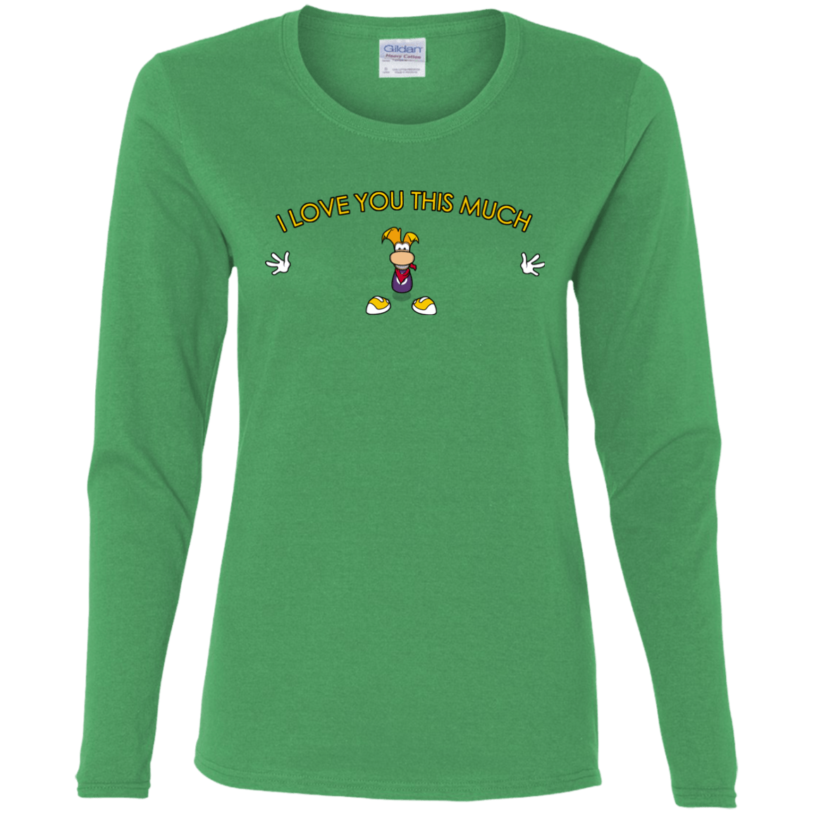 T-Shirts Irish Green / S I Love You This Much Women's Long Sleeve T-Shirt