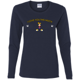 T-Shirts Navy / S I Love You This Much Women's Long Sleeve T-Shirt