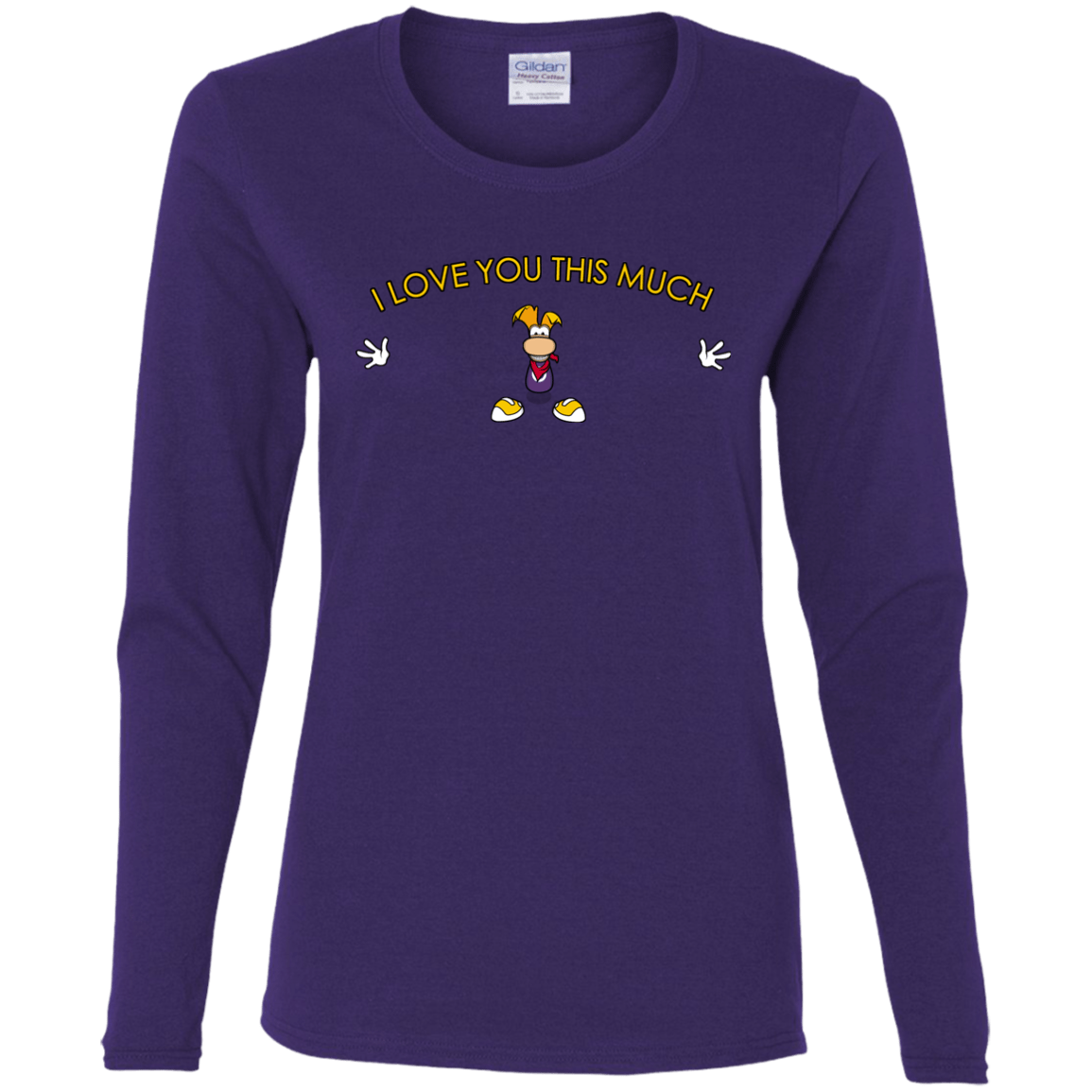 T-Shirts Purple / S I Love You This Much Women's Long Sleeve T-Shirt