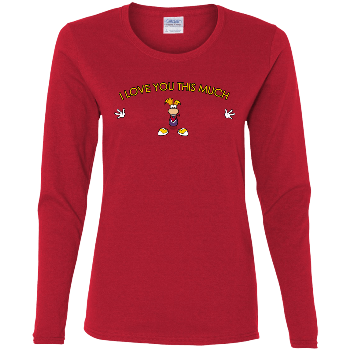 T-Shirts Red / S I Love You This Much Women's Long Sleeve T-Shirt