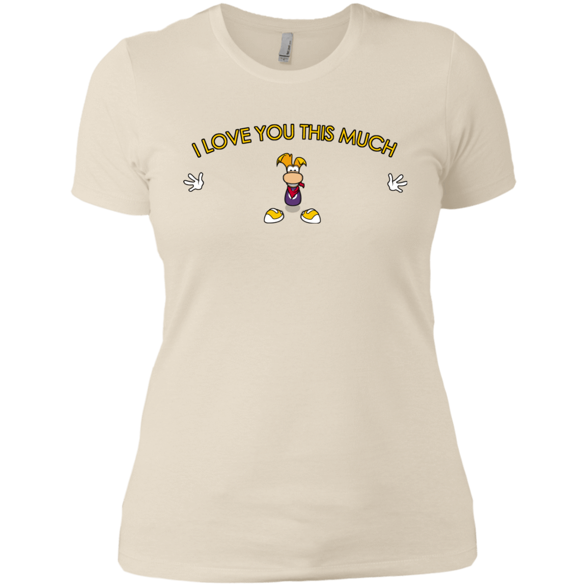 T-Shirts Ivory/ / X-Small I Love You This Much Women's Premium T-Shirt