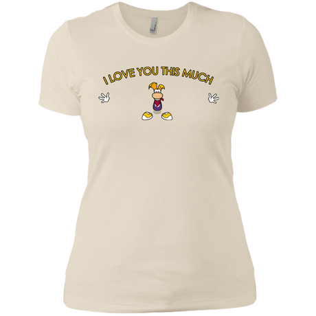 T-Shirts Ivory/ / X-Small I Love You This Much Women's Premium T-Shirt