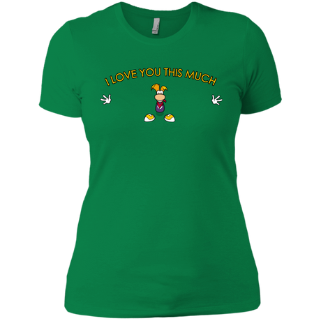 T-Shirts Kelly Green / X-Small I Love You This Much Women's Premium T-Shirt