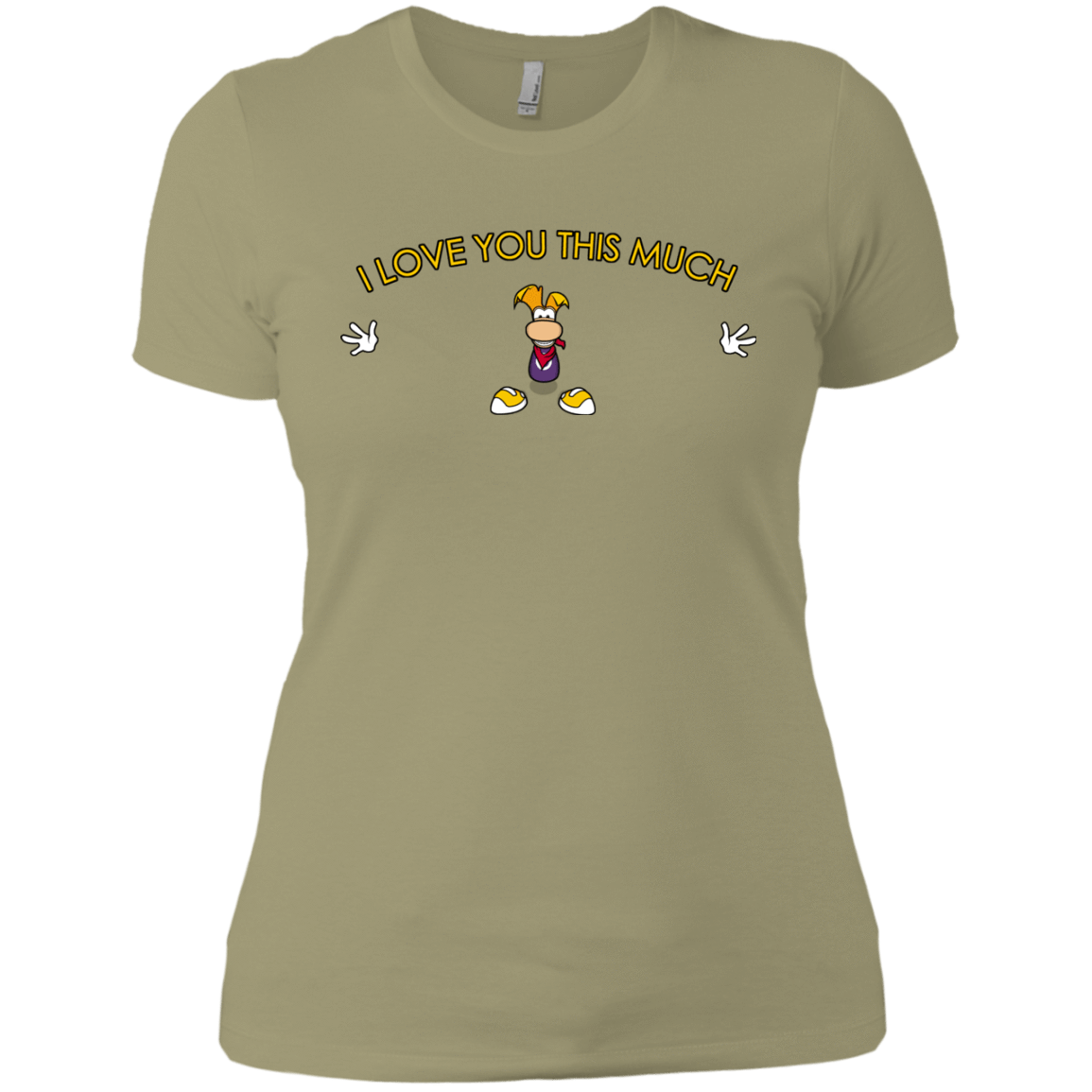 T-Shirts Light Olive / X-Small I Love You This Much Women's Premium T-Shirt