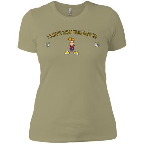 T-Shirts Light Olive / X-Small I Love You This Much Women's Premium T-Shirt