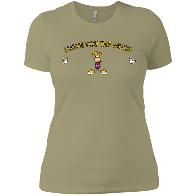 T-Shirts Light Olive / X-Small I Love You This Much Women's Premium T-Shirt