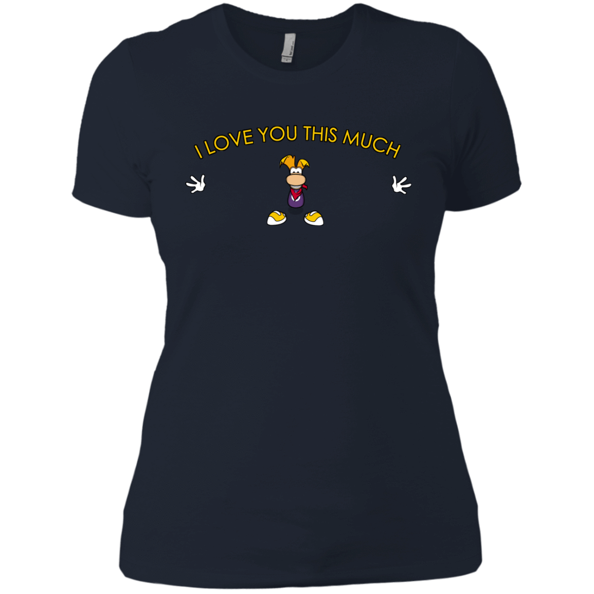 T-Shirts Midnight Navy / X-Small I Love You This Much Women's Premium T-Shirt