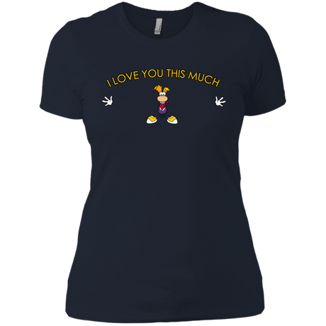 T-Shirts Midnight Navy / X-Small I Love You This Much Women's Premium T-Shirt