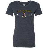 T-Shirts Vintage Navy / S I Love You This Much Women's Triblend T-Shirt