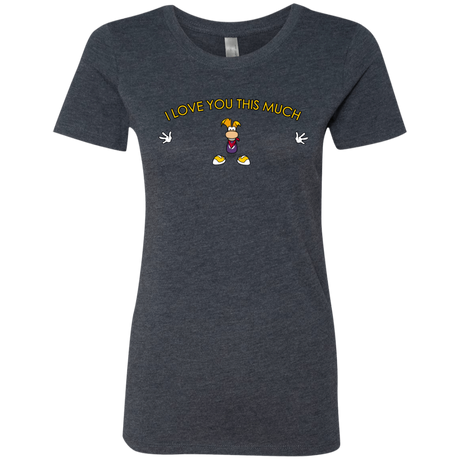 T-Shirts Vintage Navy / S I Love You This Much Women's Triblend T-Shirt