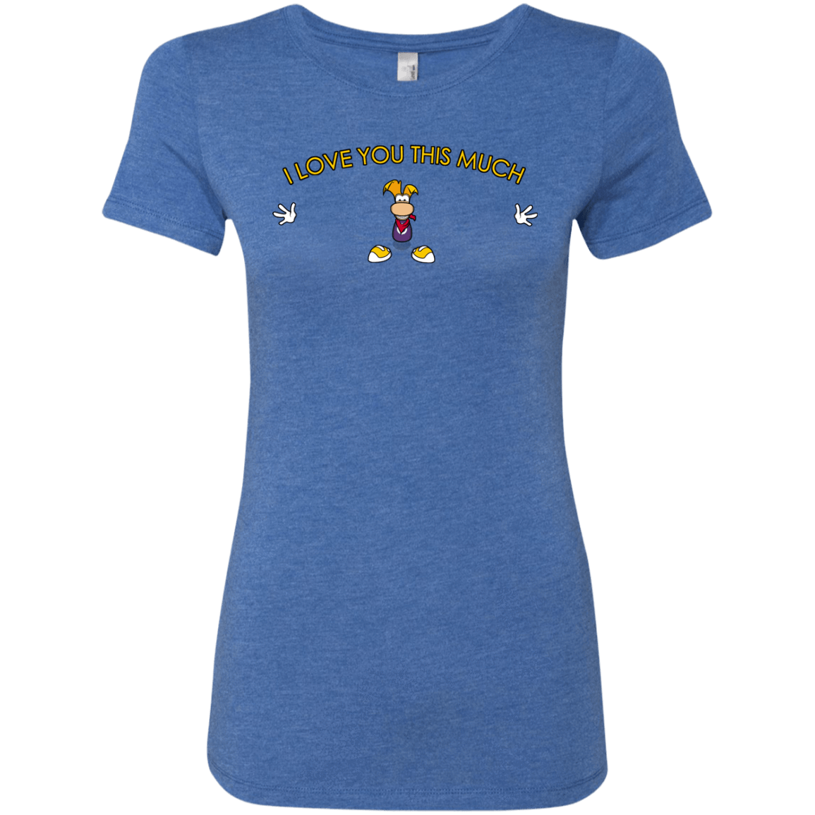 T-Shirts Vintage Royal / S I Love You This Much Women's Triblend T-Shirt