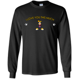 T-Shirts Black / YS I Love You This Much Youth Long Sleeve T-Shirt