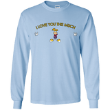 T-Shirts Light Blue / YS I Love You This Much Youth Long Sleeve T-Shirt