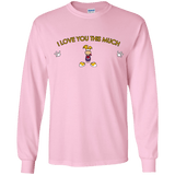 T-Shirts Light Pink / YS I Love You This Much Youth Long Sleeve T-Shirt