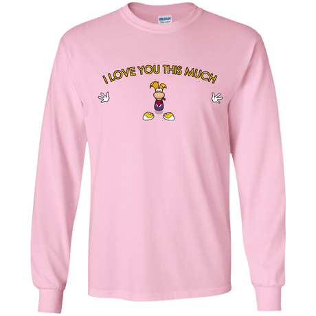 T-Shirts Light Pink / YS I Love You This Much Youth Long Sleeve T-Shirt