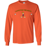 T-Shirts Orange / YS I Love You This Much Youth Long Sleeve T-Shirt