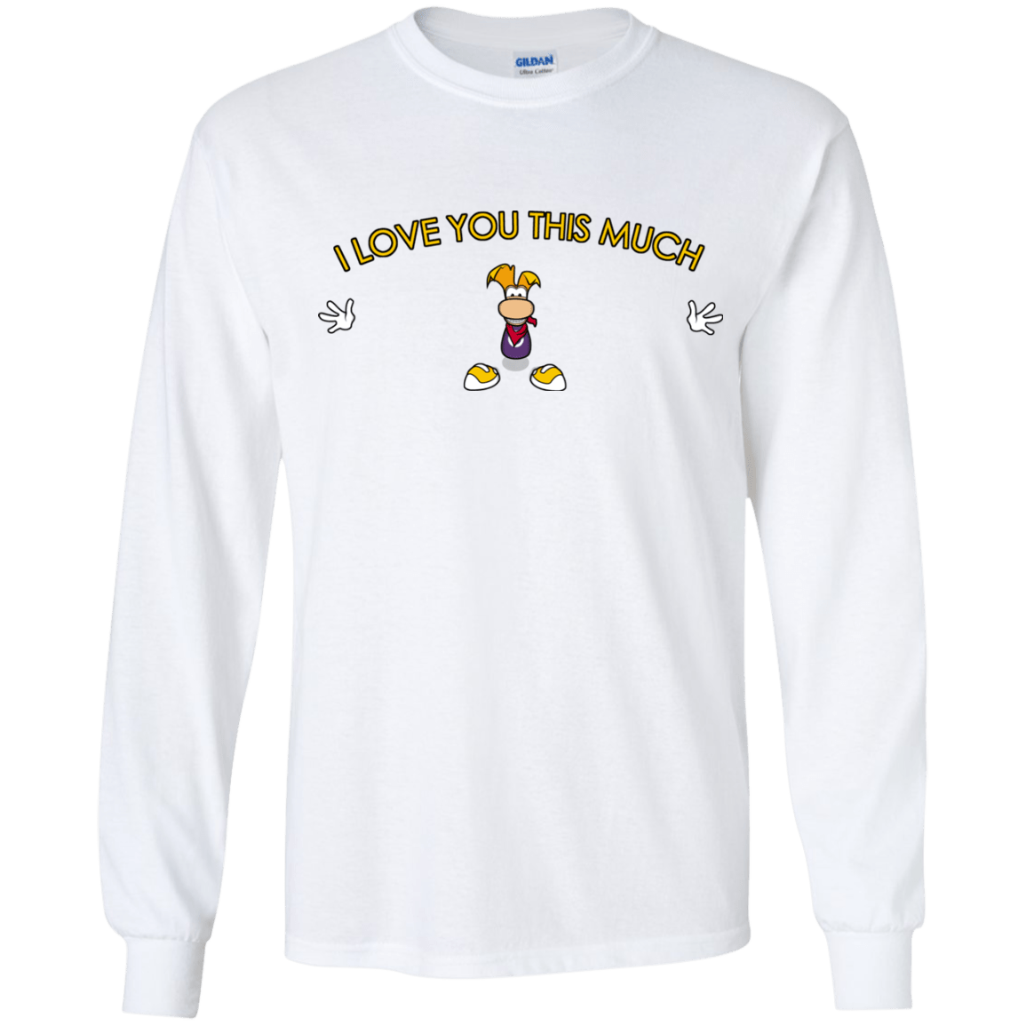 T-Shirts White / YS I Love You This Much Youth Long Sleeve T-Shirt