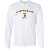 T-Shirts White / YS I Love You This Much Youth Long Sleeve T-Shirt