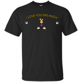 T-Shirts Black / YXS I Love You This Much Youth T-Shirt