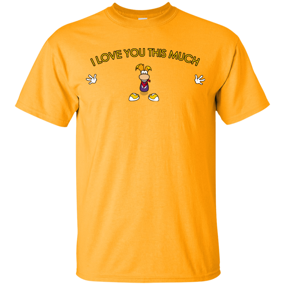 T-Shirts Gold / YXS I Love You This Much Youth T-Shirt