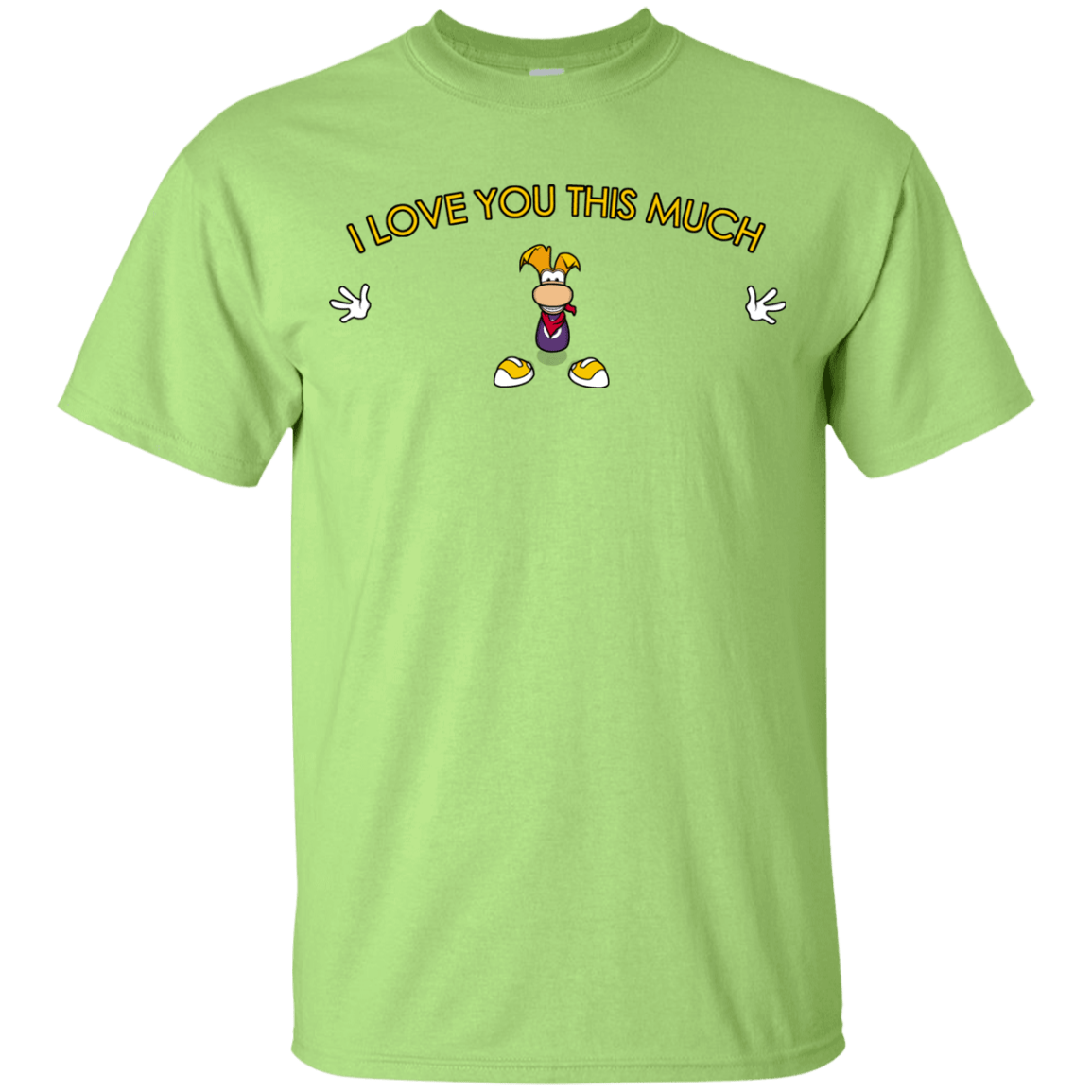 T-Shirts Mint Green / YXS I Love You This Much Youth T-Shirt