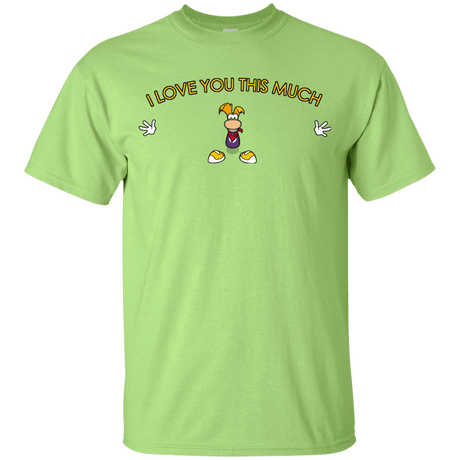 T-Shirts Mint Green / YXS I Love You This Much Youth T-Shirt