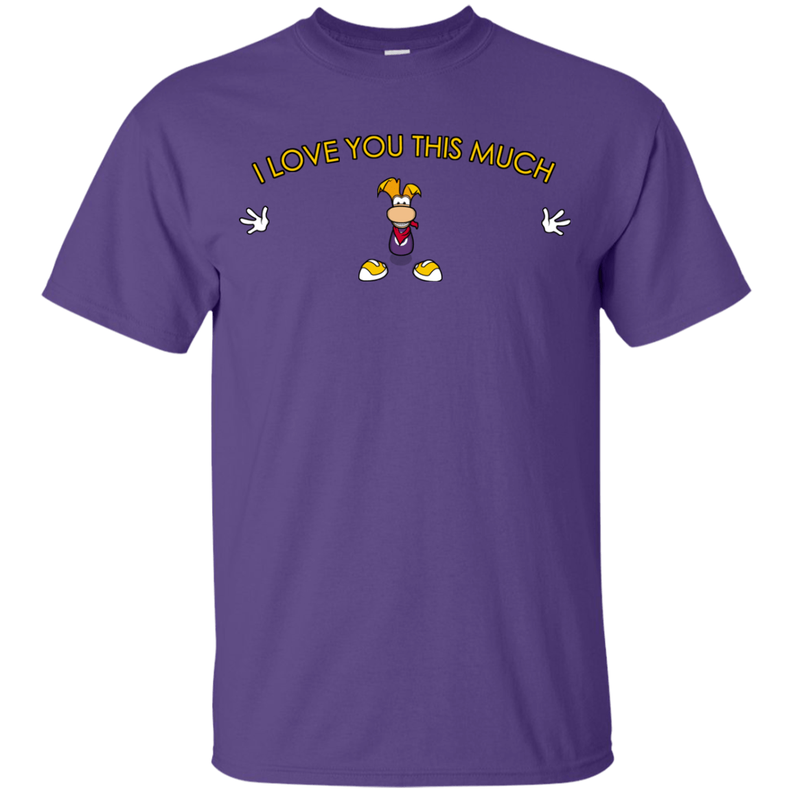 T-Shirts Purple / YXS I Love You This Much Youth T-Shirt