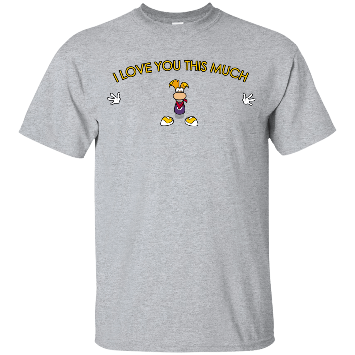 T-Shirts Sport Grey / YXS I Love You This Much Youth T-Shirt