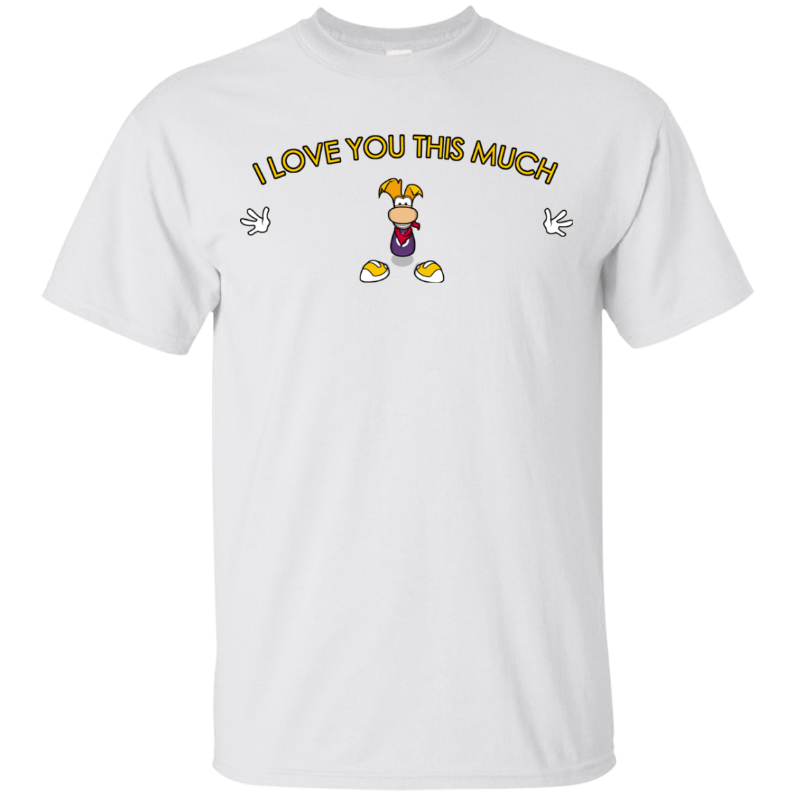 T-Shirts White / YXS I Love You This Much Youth T-Shirt