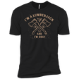 T-Shirts Black / YXS I'm a Lumberjack Boys Premium T-Shirt