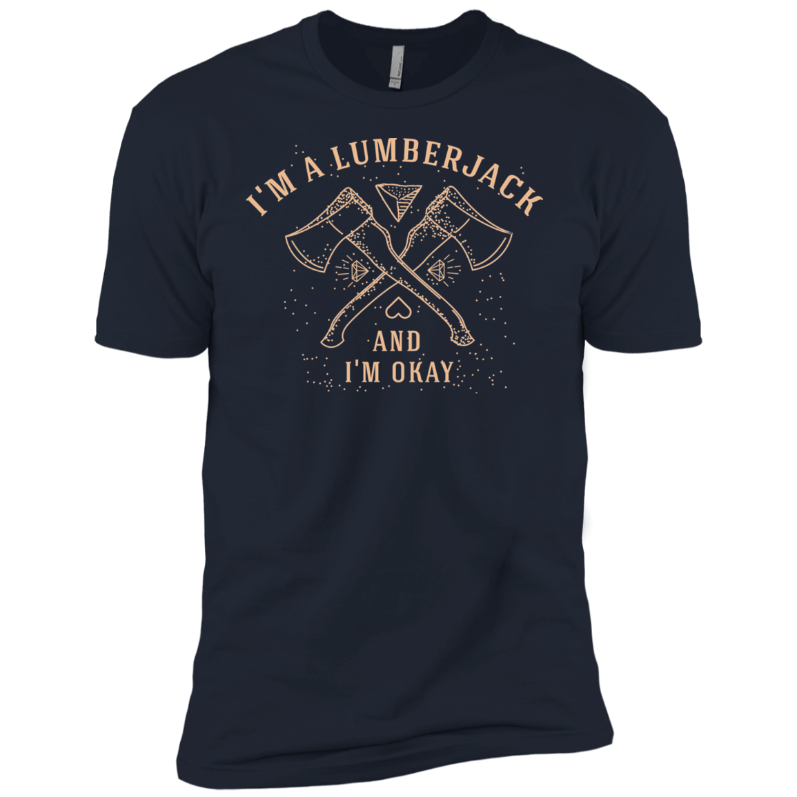 T-Shirts Midnight Navy / YXS I'm a Lumberjack Boys Premium T-Shirt