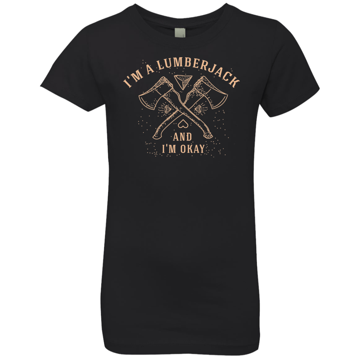 T-Shirts Black / YXS I'm a Lumberjack Girls Premium T-Shirt