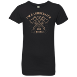 T-Shirts Black / YXS I'm a Lumberjack Girls Premium T-Shirt